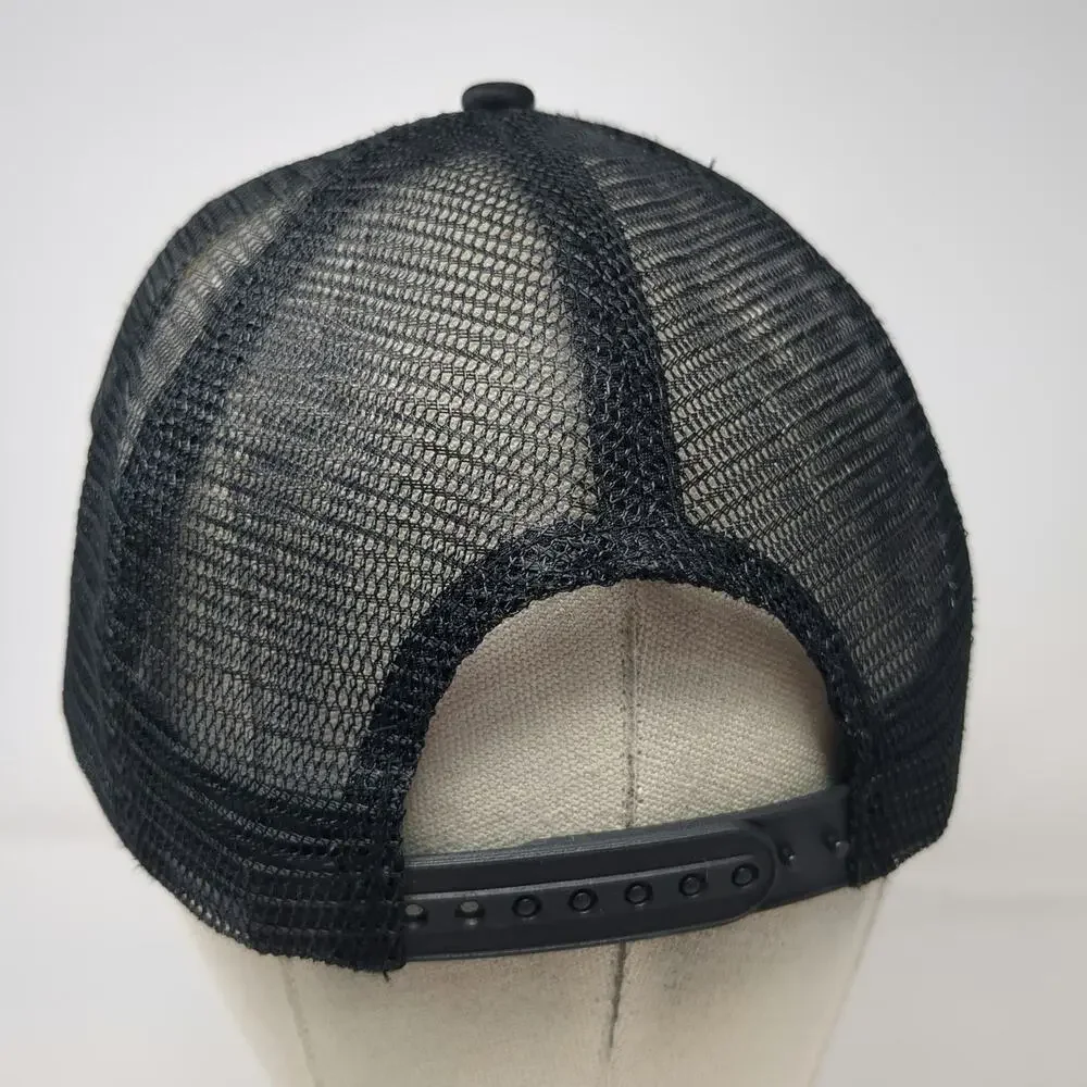 Hit Wear Balmshot Lip Balm Graphic Logo Trucker Hat Black One Size Snapback Mesh